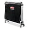 Rubbermaid Commercial Collapsible XCart, Steel, 8 Bushel Cart, 24.1w x 35.7d x 34h, Blk/Slvr 1881750 - alternate 5